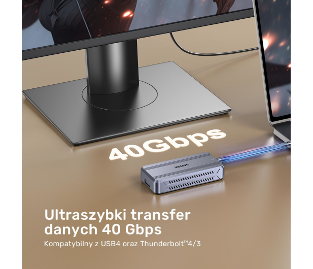 Unitek Brelok Keychain USB4 40Gb/s 240W PD 8K - 1529942 - zdjęcie 5